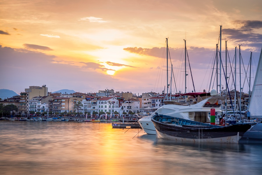 Maravilloso atardecer en Cambrils