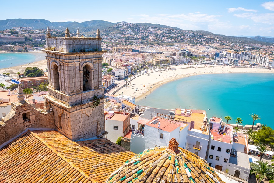 Panorámica de Peñíscola desde el Castillo de Peñíscola