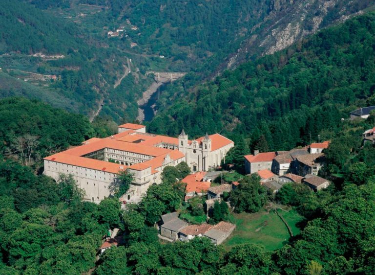 Vista aérea del parador de San Estebo
